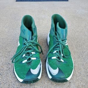Nike Zoom Clear-Out Green Basketball Shoes, Size 8
